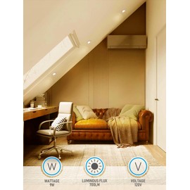 TORCHSTAR 4 Inch LED Gimbal Retrofit Recessed Light Dimmable, 9W Swivel Adjustable Eyeball Downlight, CRI90, Directional Eyeball Can Light, ETL Listed, 2700K Soft White, Pack of 4