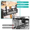 TNOMSNO Cable Management Desk, Cable Management Under Desk Drill-Free Undertable
