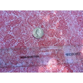 unbranded Vintage Red and White Cotton Art Nouveau Pattern Organdy Dolls BTHY