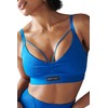 Savage X, Womens, Curve Alert Medium-Impact Sports Bra, Basically Blue,