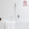 G-Promise All Metal Square 2 Function Handheld Shower Head, with