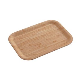Captain Stag TAKE-Ware UP-2612 Bamboo Tray, Obon Non-Slip Treatment, Square, 11.0 x 7.9 inches (28 x 20 cm)