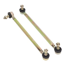 ATV Tie Rod Assembly, 2Pcs 250mm Ball Joint Tie Rod 10mm Thread Steel Alloy for Quad Dirt Bike ATV Kart