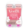 Gillette Venus ComfortGlide Disposable Razors for Women, 2 Count, White