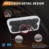 OFFKAT 2X Clear Switchback LED Front Parking Signal Light For