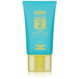 ISDIN Teen Skin Acniben Gel Crema, Tratamiento para el Acne Facial Control de Brillos y granos, 40ml                                                  