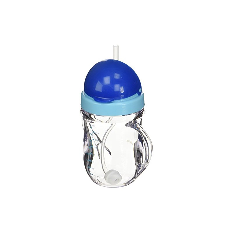 Kidsme Tritan Sippy - Taza con pajita pesada, color azul