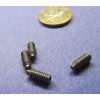 Kmac 18-8 Stainless Steel Set Screws, Brass Tip, 8-32 x