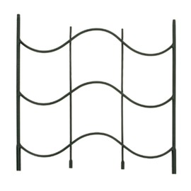 Achla Designs Waves Trellis Extension Piece, Black