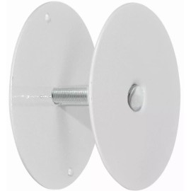 Vault Locks Door Hole Deadbolt Cover Plate 2-3/4” Diameter Maintains Door Security - White
