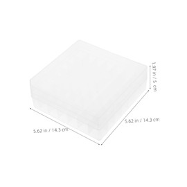 FELTECHELECTR Slot Vial Storage Case for Sample Bottles Plastic Organizer Box Lid for Laboratory Use and Efficient Space Management