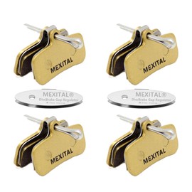 MEXITAL 4 Pairs of Bicycle Brake Pads for Saint BRM810 840 XTR BR M9140, Zee BR-M640 MT440 501 540, Deore XT BR M8040 M8140 M6140 SLX, Tektro HD M745 735 745 745 7 50 TRP G-Spec,Quadiem S11-4