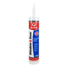 Red Devil 084640 Window & Door Siliconized Acrylic Caulk, Brown, 10.1 oz, Pack of 1