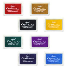 8 Pcs Ink Pads Ink Pads for Stamping Card Making Multiple Colors Ink Pad Washable, Ink Pads for Stamping Suitable for Card Making Paper Craft Scrapbooking Canvas Rubber Art