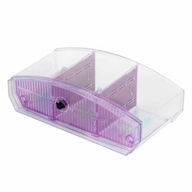 Mini Fish Box, Aquarium Isolation Box Acrylic Breeding Hatchery Small Fishes Incubator Mini Fish with Three Divisions and LED Light()