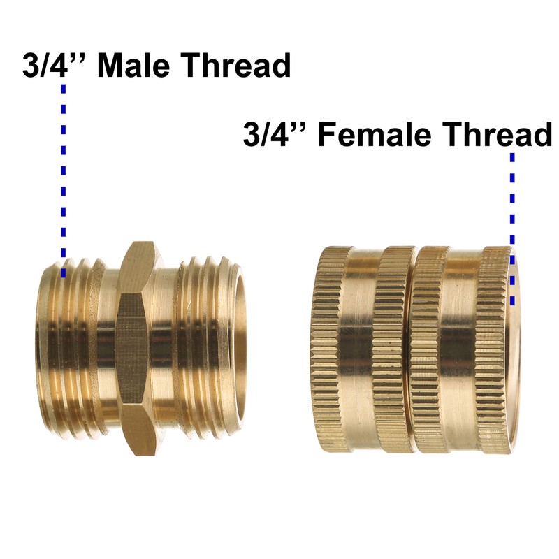 M MINGLE Garden Hose Adapter, Male to Male, Female to