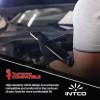 Intco 8mil Black Heavy Duty Industrial Nitrile Gloves Raised Diamond