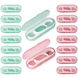 JGB Hilo Dental De Viaje, 160 Palillos Portátiles, 16 Estuches De Viaje Con Palillo, Hilo Dental Para Adultos, Limpieza Dental, Almacenamiento Sellado, Ideal Para Familias, Hoteles Y Viajes.