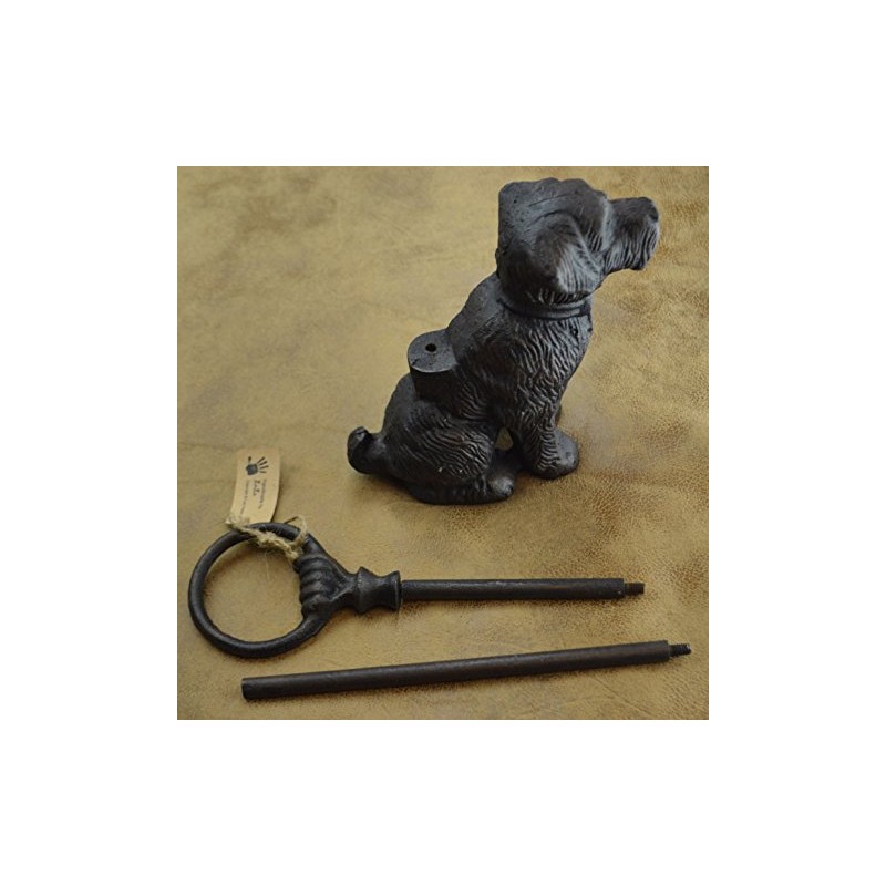 Lulu Decor, Fleur De Lis Door Stop with Handle (Antique