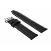 Ewatchparts 22mm Smooth Leather Band Strap Deployment Clasp Compatible With
