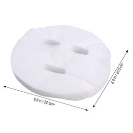 Frcolor 100pcs Disposable Facial Mask White Cosmetic Enlarged Cotton Facial Mask Sheet