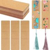 200pcs Kraft Bookmark Sleeves Blank Stable Support Portable DIY Bookmark