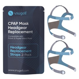 Snugell CPAP Strap Replacement for Vitera Full Face Mask Headgear – (2-Pack) -Elastic Nylon for Comfort, Durability, and Secure Fit – Accessory for Sleep Therapy