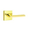 Emtek Privacy Set, Square Rosette, Helios Lever (Left Hand, Satin
