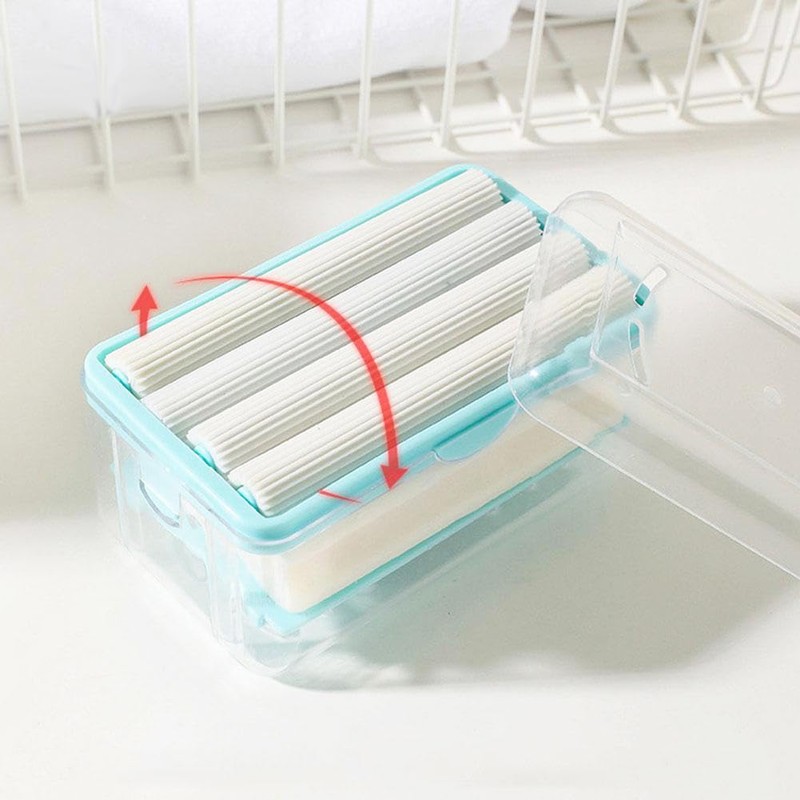2pcs Foaming Soap Box Holder, BetterJonny 2 in 1 Soap