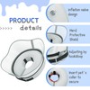 Supet Supet Raised Inflatable Dog Cone Collar to Stop Licking,