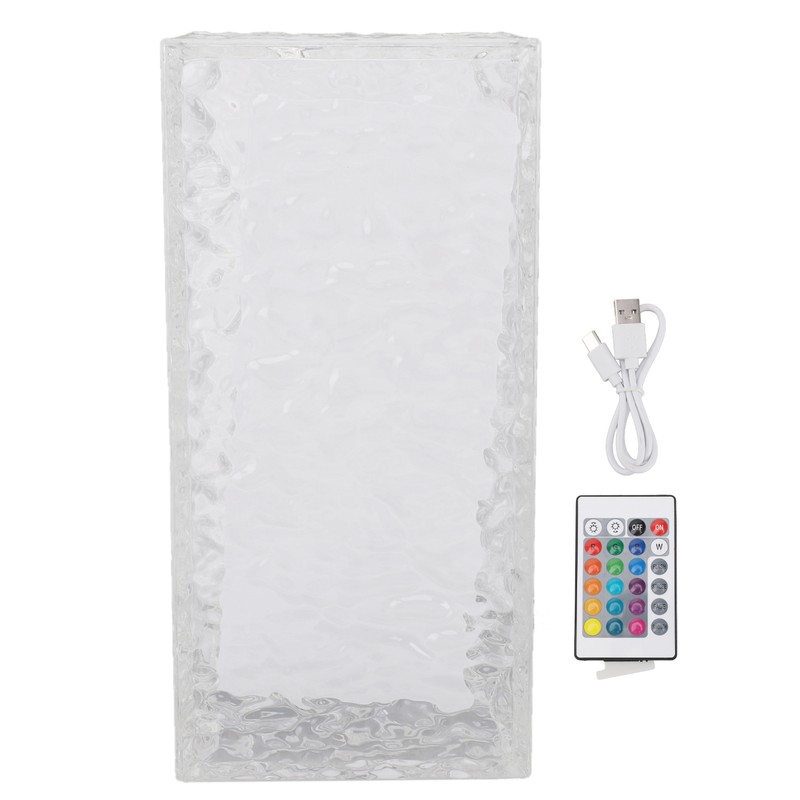 Ice Cube Night Light 16 Colour Changing Decorative Touching USB