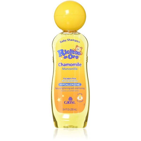 Set of 3 Ricitos de Oro Baby Shampoo Chamomile Hypoallergenic Tear Free Shampoo