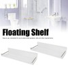 2Pcs Floating Wall Ledge Shelf Acrylic Concealed Bathroom Rack for