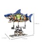 YAOZEBIN Mechanical Shark Building Set with LED Light, 687 PCS