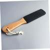 Baluue 2pcs Wooden Handle Foot File Double Sided Callus Remover