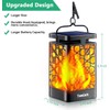 TomCare Solar Lanterns Outdoor Upgraded Flickering Flame Waterproof Hanging Lanterns
