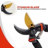 EcoNour 8" Professional Secateurs Premium Titanium Bypass Pruning Shears |