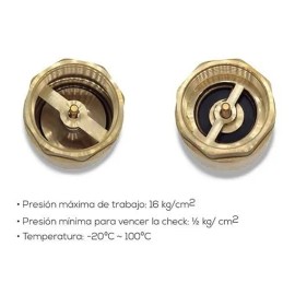 Válvula Check Marca Evans De 1-1/4 Con Asiento De Bronce