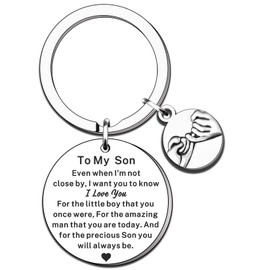 TTOVEN Son Gifts Son Keyring Son Birthday Gifts from Dad Mum