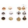 Leather Rivets, Pack of 100 Pieces Set Double Cap Rivet