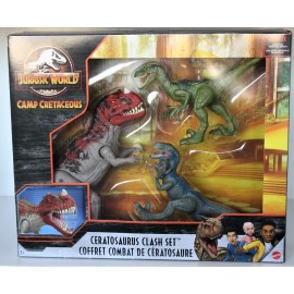 Mattel Jurassic World Camp Cretaceous Ceratosaurus Clash set