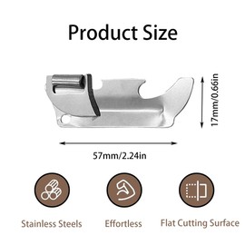 3PCS Mini Easy Can Opener Stainless Steel Multi Purpose Reusable Jar Opener Tin Opener for Travel Camping Kitchen Restaurant