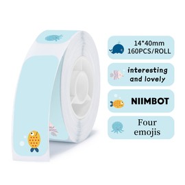NIIMBOT D11 D110 Label Maker Tape Adhesive White Label Paper Compatible for NIIMBOT D11 D110 Label Printer (SEA)
