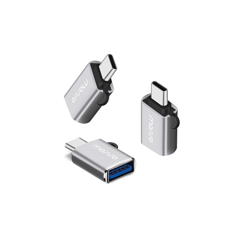 MOSISO USB C to USB Adapter 3 Pack, USB Type-C
