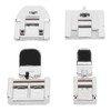 4Pcs Zipper Presser Foot Parallel Grooves Easy Operation Edge Design