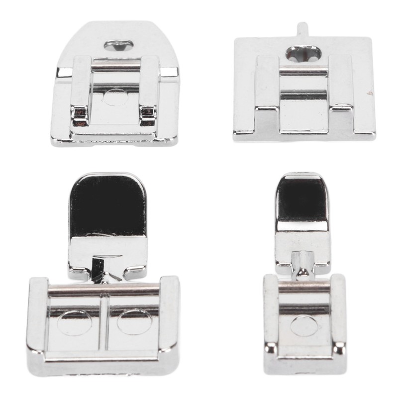 4Pcs Zipper Presser Foot Parallel Grooves Easy Operation Edge Design