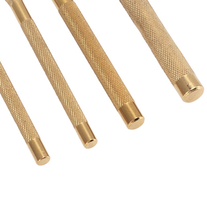 4Pcs Leather Prong Punch Rhombus 4mm Stainless Steel Nonslip Handle