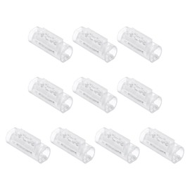 MECCANIXITY 10 Pcs 1 Pin Wire Connectors 22-20 AWG No Strip Insulation Piercing Clips Electrical Connectors for LED Strip Lights Solderless Crimp