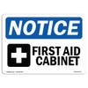 OSHA Notice Signs - First Aid Cabinet Sign with Symbol
