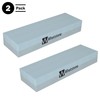 Knife Sharpening Stone 2-Pack - Dual 400/1000 Grit Wet Block